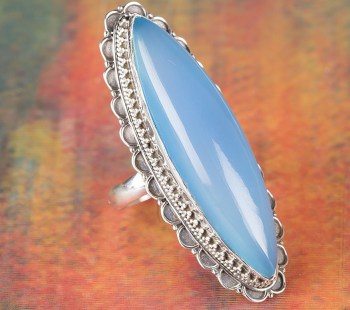 zilveren edelsteen ring 267